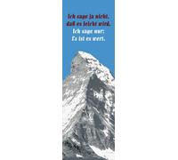 Motivational - Slim-Poster - Je ne dis pas que ce sera facile #1 + 1 Ü-Poster de la taille 61x91,5cm
