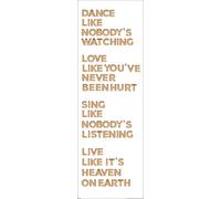Motivational - Slim-Poster - Twain, Mark - Quote : Dance White + 1 sur-poster de taille 61x91,5cm