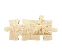 Motivational Table Centerpiece, Positive Desktop Jigsaw Puzzle Decoration, Wooden Inspirational Quotes Puzzle for Study Room, Living Room, Work Area, Bedroom