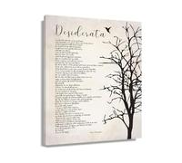 Motivational Wall Art Canvas Print Classic Poetry Quote Inspirational Words Modern Vintage Decor Poster for Home Living Room Decor(Unframed,12X18inch(30X45cm))