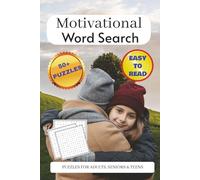 Motivational Word Search: Puzzle Book | Easy To Read About Confidence, Grit, Success And More | 50+ Word Puzzles | 6x9 Inches, 110 Pages | Nice Gift For Holidays, Road Trips And Goal Getter
