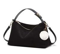 MOTIVE LIFE Petit Sac Portés Épaule Tendance 2024,Sac Bandoulière Femme en Cuir Artificiel,Sac Fourre Tout,Sac Hobo Vintage Souple pour Femme avec Sangle Réglable et Amovible, Noir