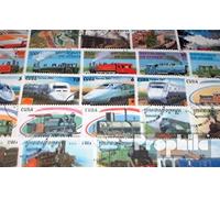 Motives 100 Divers Chemin de Fer Timbres (Timbres pour Les collectionneurs) vehicules sur Rails/funiculaire