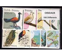 Motives 100 Divers Oiseaux Timbres (Timbres pour Les collectionneurs) Oiseaux