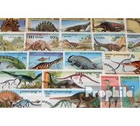 Motives 100 Divers Préhistoriques Animaux Timbres (Timbres pour Les collectionneurs) Amphibiens/Reptiles/Dinosaure