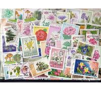 Motives 50 Divers Fleurs et Plantes Timbres dans Complet Dépenses (Timbres pour Les collectionneurs) Plantes/Champignons