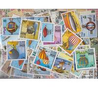 Motives 50 divers Timbres Ballon et zeppeldanss dans Complet Dépenses (Timbres pour Les collectionneurs) Avions/Ballons/Zeppelins/Aviation