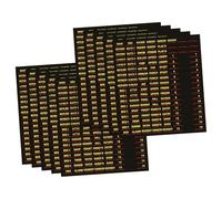 MotiveTech 10 Feuilles Étiquettes Disjoncteur Autocollant Panneau Électrique Vinyle Imperméable Facile à Installer Personnalisable Adaptées pour Tableau, Noir