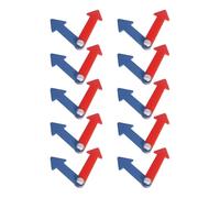 MotiveTech 10 Pièces Aiguilles d'Horloge Ensemble Kit Accessoires d'apprentissage Rotation Lisse Matériel PP Fer Adapté Enseignement Enfants Projets Créatifs, Style B