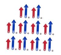 MotiveTech 10 Pièces Aiguilles d'Horloge Ensemble Kit Accessoires d'apprentissage Rotation Lisse Matériel PP Fer Adapté Enseignement Enfants Projets Créatifs, Style A