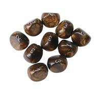 MotiveTech 10 Pièces Dés Polyédriques à Trois Faces Dés de Rôle Ensemble de Jouets de Bar Dés Numériques En Matériau Acrylique Robuste Adapté pour Les Jeux de Ta, or