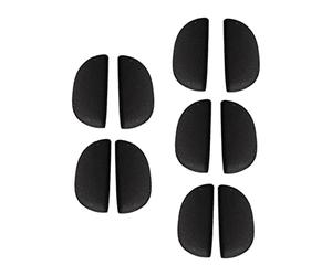 MotiveTech 10 Pièces Plaquettes Nez Enfant Coussinets Silicone Réparations Accessoires Antidérapants Confortables Adaptées Enfants Lunettes Lunettes de Soleil, noir