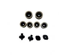 MotiveTech 10 Pièces Rondelle en Feutre pour Cymbale Tampon Entretoise Bague Fixation Compatibles avec Matériel de Batterie Conception Compacte Antidérapante, Noir