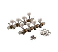 MotiveTech 2 Chevilles de Guitare, Chevilles de Rechange En Métal pour Mandoline, Mécaniques pour Instruments à Vent, Argent