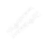 MotiveTech 2 Pièces Autocollant Voiture Sticker Déco Adhésif Capot Original Motif Novelty Matériau Résistant PETG Adapté Aux SUV Camions Intérieur Maison, Blanc
