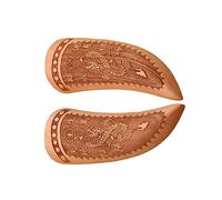 MotiveTech 2 Pièces Coupe Bois de Pêcher Accessoire Bouddhiste Ornament Yin Yang Sculpture Soignée Facile à Utiliser Convient pour Méditation, Dragon S