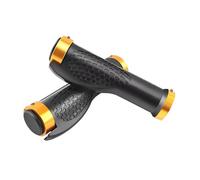 MotiveTech 2 Pièces Poignées Guidon Vélo Manchons Antidérapants Serrage Double Remplacement Caoutchouc Confort Protection Adapté Vélo Route Montagne Pliant Tricy, Or