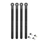 MotiveTech 2 Pièces Snowboard Ankle Straps pour Fixation de Snowboard Pièces D'Accessoires avec Vis et Écrous Matériau Solide PP Fournitures pour Glisse, 4 pièces