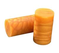 MotiveTech 2 Pièces Virole de Queue de Billard Tube de Rechange Pièce de Réparation Embout pour Bâton Accessoire de Jeu en PMMA pour Une Résistance Accrue Adapté, Jaune
