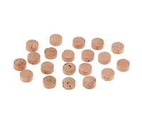 MotiveTech 20 Pièces Spit Valve Cork Tampons pour Trompette Cornet Flugelhorn Trombone Matériaux En Silicone et Bois Adaptés à La Maintenance et, Bois