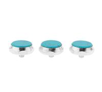 MotiveTech 3 Pièces Boutons de Pistons Trompette ccessoire Remplacement Outil Pierre Naturelle Alliage Adaptés à La Réparation D'Instruments Scènes de, Bleu, 1.5x1.5cm
