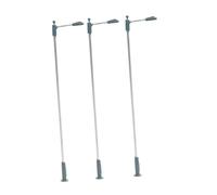 MotiveTech 3 Pièces Lampadaire Train Miniature Led Bricolage Maquette Projet Village Maison Poupée Éclairage Rue Accessoire Convient Scène Fête Décor Tab, Style B