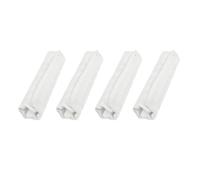 MotiveTech 4 Pièces Protection Sangle avec Bande Auto-Agrippante Confortable Housse Sangle Masque Réutilisable Fourreau pour Sommeil, Blanc
