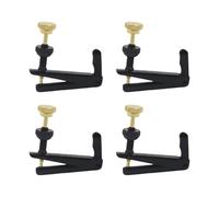 MotiveTech 4 Pièces Tendeur pour Violon Embout de Réglage de Cordes Mécanisme de Précision Accessoire Résistant En Alliage D'Aluminium Convient Aux Violonistes E, Noir