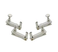 MotiveTech 4 Pièces Tendeur pour Violon Embout de Réglage de Cordes Mécanisme de Précision Accessoire Résistant En Alliage D'Aluminium Convient Aux Violonistes E, Argent