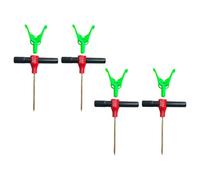 MotiveTech 4 Supports de Pêche sur Glace pour Carpes, Vis Filetées pour Supports de Cannes à Pêche et Accessoires de Plein Air.