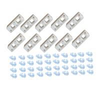 MotiveTech 50 Clips de Fixation pour Cages pour Animaux, Boucles de Fil, Clips à Boucle, Remplacement Direct, Accessoires, Connecteur de Clôture, Blanc