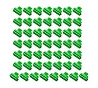 MotiveTech 50 Pièces Clips de Serre Attache Support Tunnels Cadre Plastique Réutilisable PP Résistant Convient pour Bâche Installation de Potager Serre de Loisir, 6 Mm