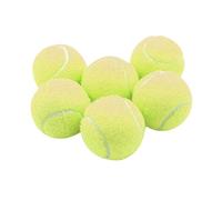 MotiveTech 6 Pièces Balles de Tennis Entraînement Pratique Interactive Chiens Réaction Rapide Caoutchouc Utilisation Prolongée Adaptées Aux Séances Sportives et, Jaune