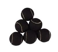 MotiveTech 6 Pièces Balles de Tennis Entraînement Pratique Interactive Chiens Réaction Rapide Caoutchouc Utilisation Prolongée Adaptées Aux Séances Sportives et, Noir