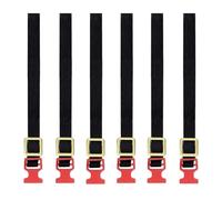MotiveTech 6 Pièces Sangle Porte-bagages Toit Accessoire Corde Attache Résistante Réglable Maquette Camion RC Matériau Adapté pour Voiture Télécommandée, Rouge