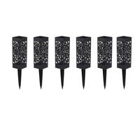 MotiveTech 6 Pièces Support Fleurs Cimetière avec Piquet Résistant à Intempéries Panier à Fleurs avec Piquet Élégant pour Tombe, Jardin