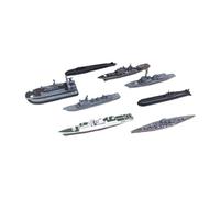 MotiveTech 8 Modèles de Navires de Guerre 4D, Modèle de Navire de Patrouille, Jouet de Simulation pour Adultes, Garçons et Enfants