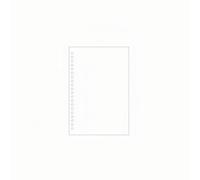 MotiveTech 80 Feuilles Recharge Papier Medium-Sized 6 Trous Écriture Fluide Feuilles Mobiles Pages Intérieures de Carnet pour Dessin, Blanc, A5 20-Trous Vierge