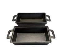 MotiveTech à En Fonte Robuste à Poignées Polyvalent Cocotte Rectangulaire pr Cuisiniers, Fr