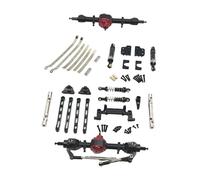 MotiveTech Accessoires pour Voiture Télécommandée, Châssis Modifié, Mise à Niveau, Métal avant et Arrière, Installable pour Voiture Télécommandée MN82 MN82S 1:12, Noir