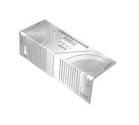 MotiveTech Angle Marker Équerre de Traçage Règle de Marquage Guide d'Angle de Profil en Acier Inoxydable avec Fentes de Traçage pour Atelier Bricolage Conception de Pièces Métalliques, Moyen 20-80