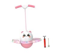 MotiveTech Balle de Saut Pogo avec Poignée Antidérapante, Jouet Amusant pour Sauter Haut et Se Balancer En Hauteur, Idéal pour L'entraînement Corporel En Int, Rose