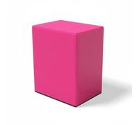 MotiveTech Banc d'Entraînement Enfant Bloc de Danse Bloc d'Étirement Appui d'Équilibre Support en Mousse Structure Dense Surface Confortable en Toile PU pour, Pink 30x40x50