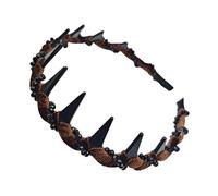 MotiveTech Bandeau Capillaire Polyvalent avec Ornements Idéal pour Mariages Soirées et Sorties Chic, CafÉ