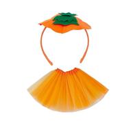 MotiveTech Bandeau D'Halloween Amusant avec Motif Citrouille et Jupe Tutu pour Enfants pour Les Fêtes de Carnaval et Les Séances Photo, Style A