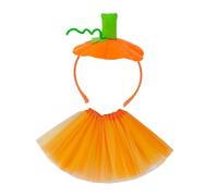MotiveTech Bandeau D'Halloween Amusant avec Motif Citrouille et Jupe Tutu pour Enfants pour Les Fêtes de Carnaval et Les Séances Photo, Style C