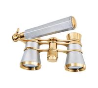MotiveTech Binoculaires D'opéra Compactes 3x25 Réglables Luntes D'opéra Molte Mise Au Point Centrale Ergonomiques pr Concert, Événements Spéciaux, Plaqué Or A