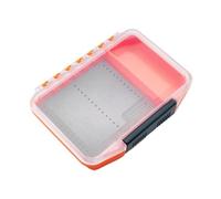MotiveTech Boîte à Mouches, Appâts et Hameçons avec Couvercle Transparent et Construction en PP pour Les Pêcheurs et Les Activités de Plein Air, Orange