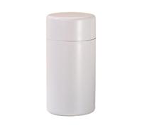 MotiveTech Boîte à Thé Hermétique Contenant en Métal Pot de Conservation et Récipient de Cuisine avec Fermeture Étanche Approprié pour la Maison et le, Blanc 550 Ml