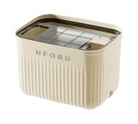 MotiveTech Boîte de Rangement Câbles Organisateur Boîtier de Protection Prise Multiprise Dispositif de Dissimulation avec Grande Ouverture et Aération Convient S, Couvercle En Pp